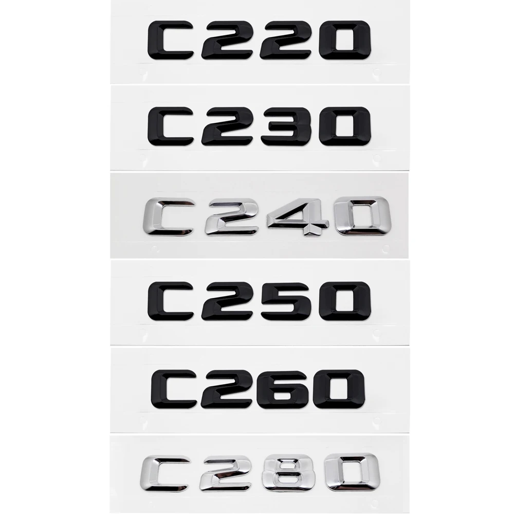 C230 C220 C240 C250 C260 C280 Plastic Metal Emblem for Mercedes-benz AMG W204 W211 W163 Original Sticker Auto Badge Accessories