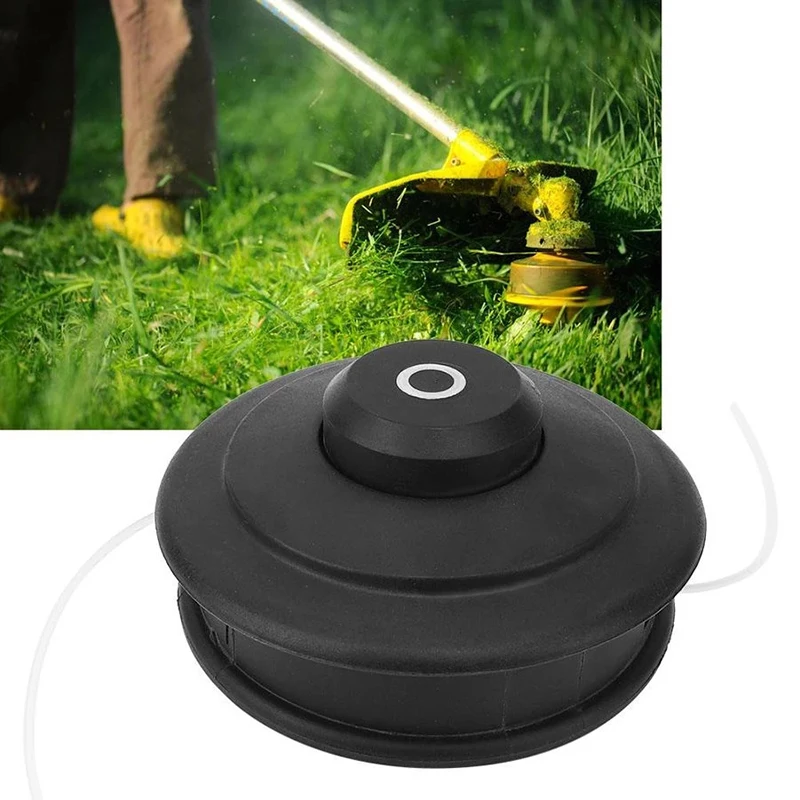 Universal M8 Aluminium Nylon Pinsel Mäher Bump Spool Gras Trimmer 2 Linien Cutter Kopf Gewinde Linie String Saw Gras Pinsel Mäher – Detail 1