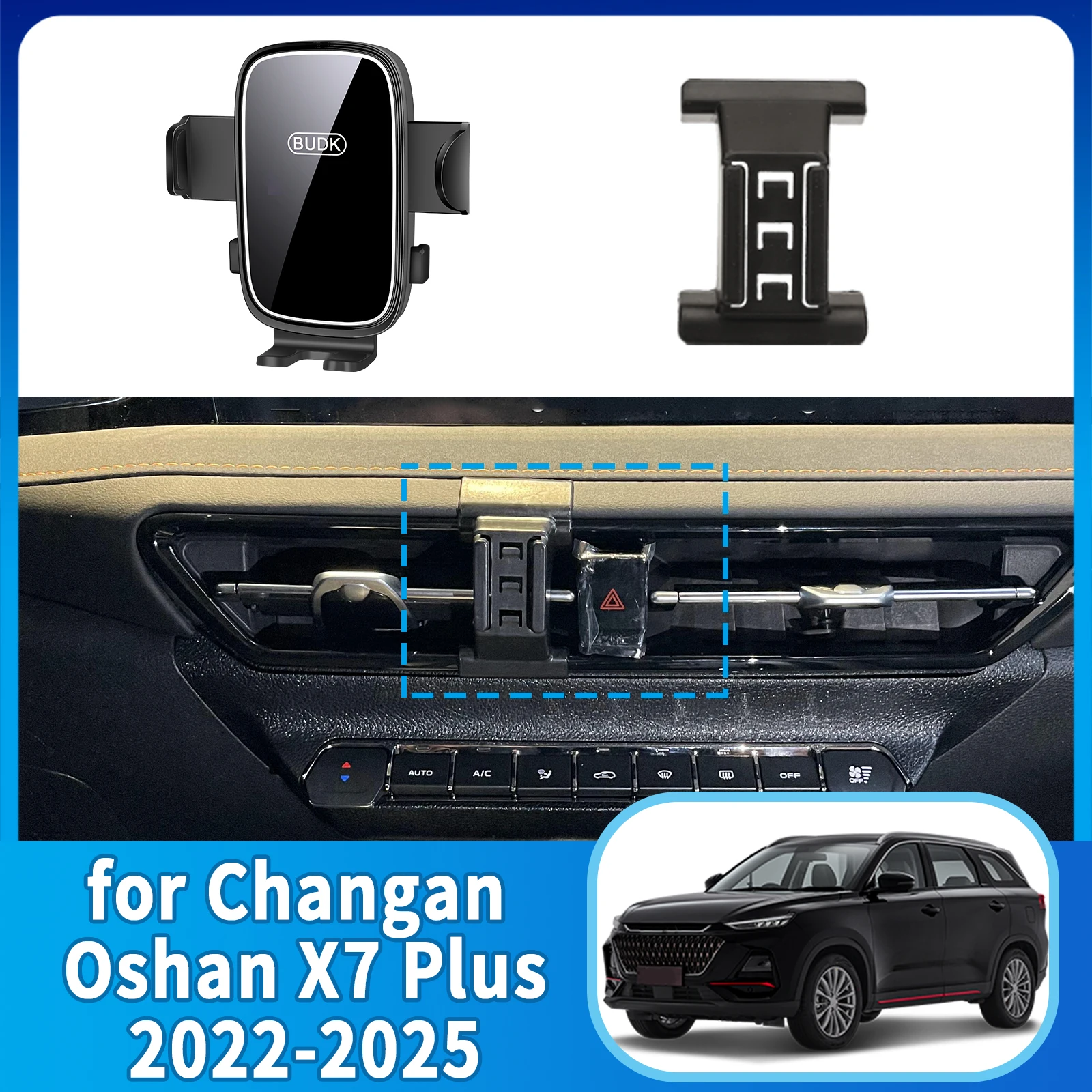 

​​fit for Changan Oshan X7 Plus 2022-2025 Custom Fit Phone Holder Mount Dashboard Screen Base No Drill Car​​ accessoires