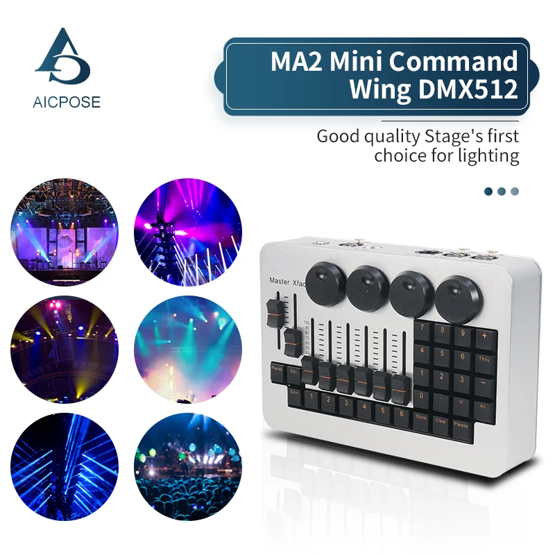 NEW Console Mini MA2 Command Wing Moving Head Stage Light MA2 Controller For Party Club Professional Equipment Lighting controll