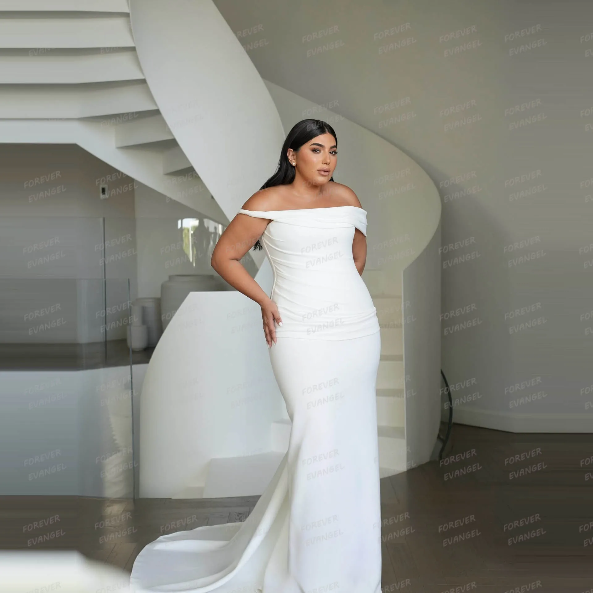 

Simple Sexy Mermaid Wedding Dresses Woman's Sleeveless Bride Gowns Off The Shoulder Party Customized Vestidos De Novia Gala 2026