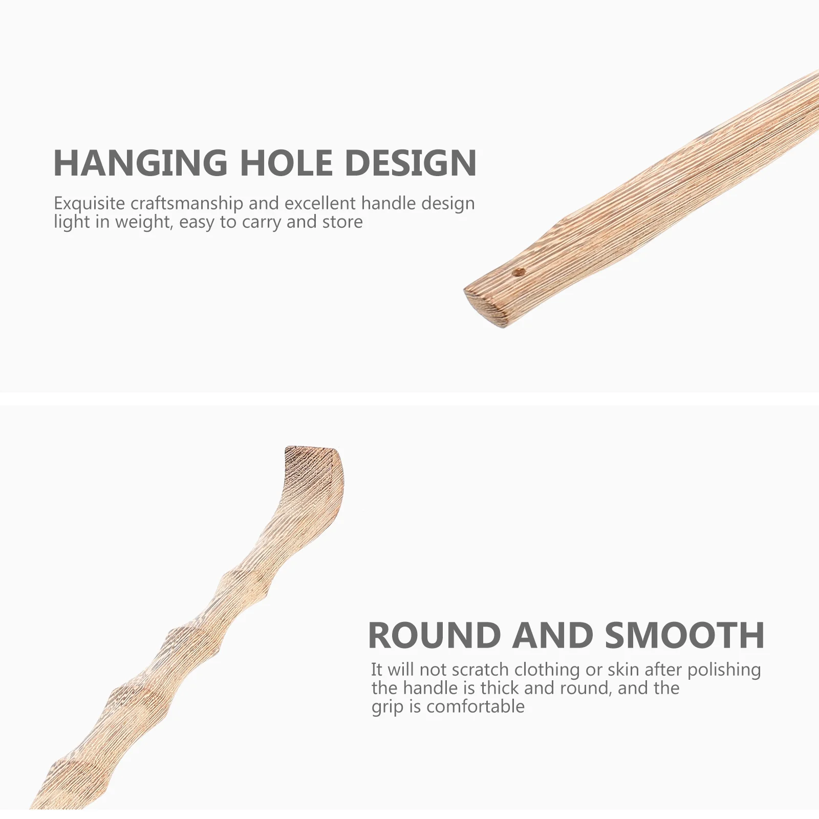 

Back Itching Relief Assistant Wooden Scratcher Exquisitely Crafted Good Materials Not Easy Damage Deform Back Scratcher