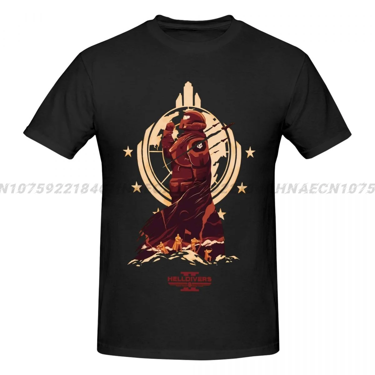 Helldivers T Shirt Men Fashion Casual Short Sleeve T-shirt Aesthetic Vintage Oversized T-shirts Streetwear