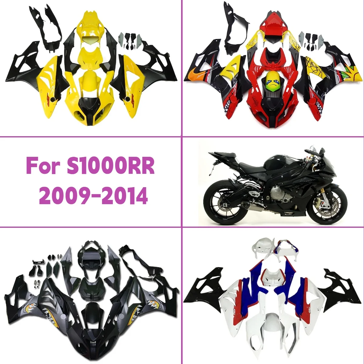 

For 2009-2014 BMW S1000RR ABS Painted Fairings Injection ABS Fit 09-14 S 1000RR Easy Install Fairing Kit