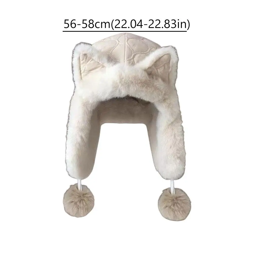 الأذن أفخم قبعة للنساء سميكة الدافئة المألوف تنوعا جديد دافئ سدادات حماية الأذن الشعر الكرة برهان شمال شرق ليو فنغ القبعات #6