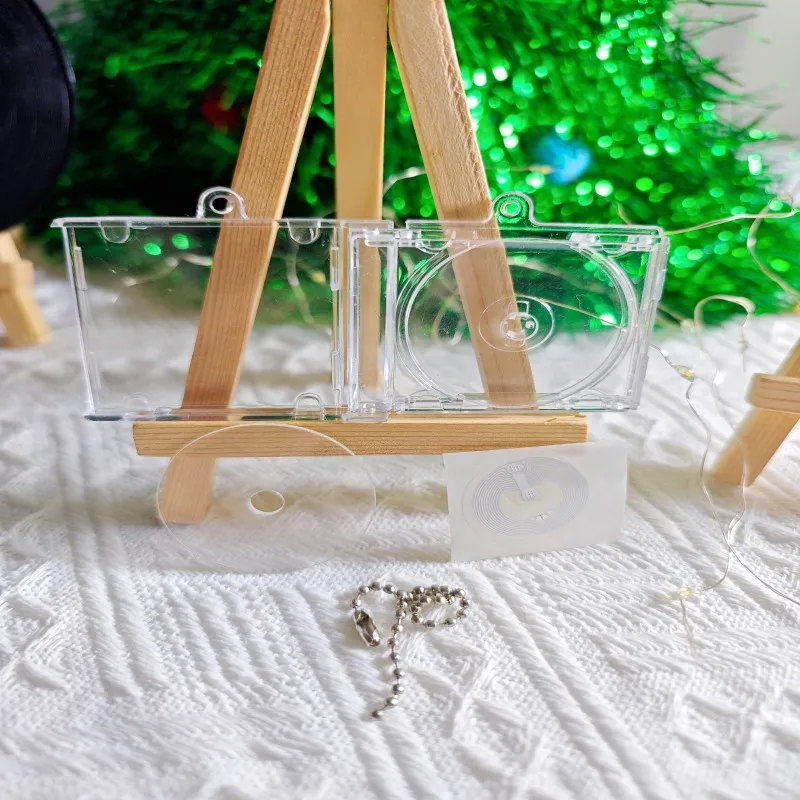 Unlock Creativity & Music with NFC Smart Backpack Clip DIY Keychain - Mini CD Box Gift for Festivals Parties Personalized Decor