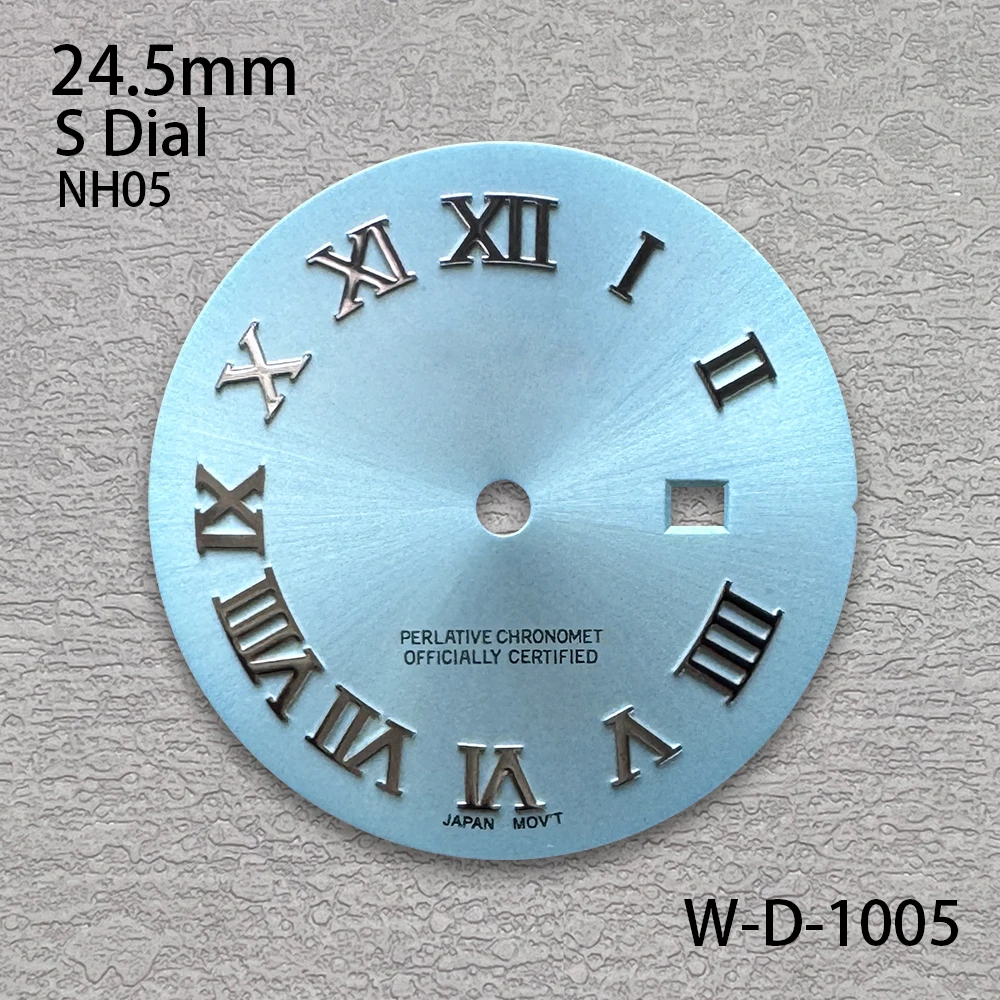 S Logo Roman Sunburst 28.5mm NH05 Dial Suitable For NH05 Movement Ladies High Quality ﻿Watch Modification Accessories