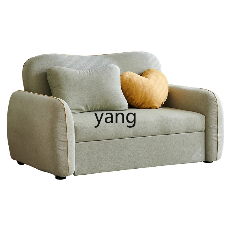 

LH cream wind foldable sofa bed, living room study multi-functional sitting and sleeping dual-purpose