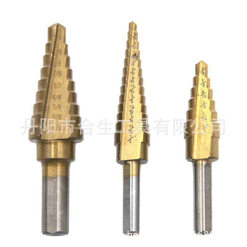 3pcs Hexagonal Pagoda Drill, Metal Triangle handle Drilling Bit, Steel Plate Drilling , Woodworking Ladder Drilling Tower Dril