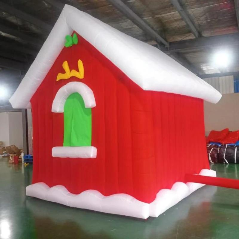 Oxford Inflatable Bounce Castle Christmas Gift Customized tent with a blower