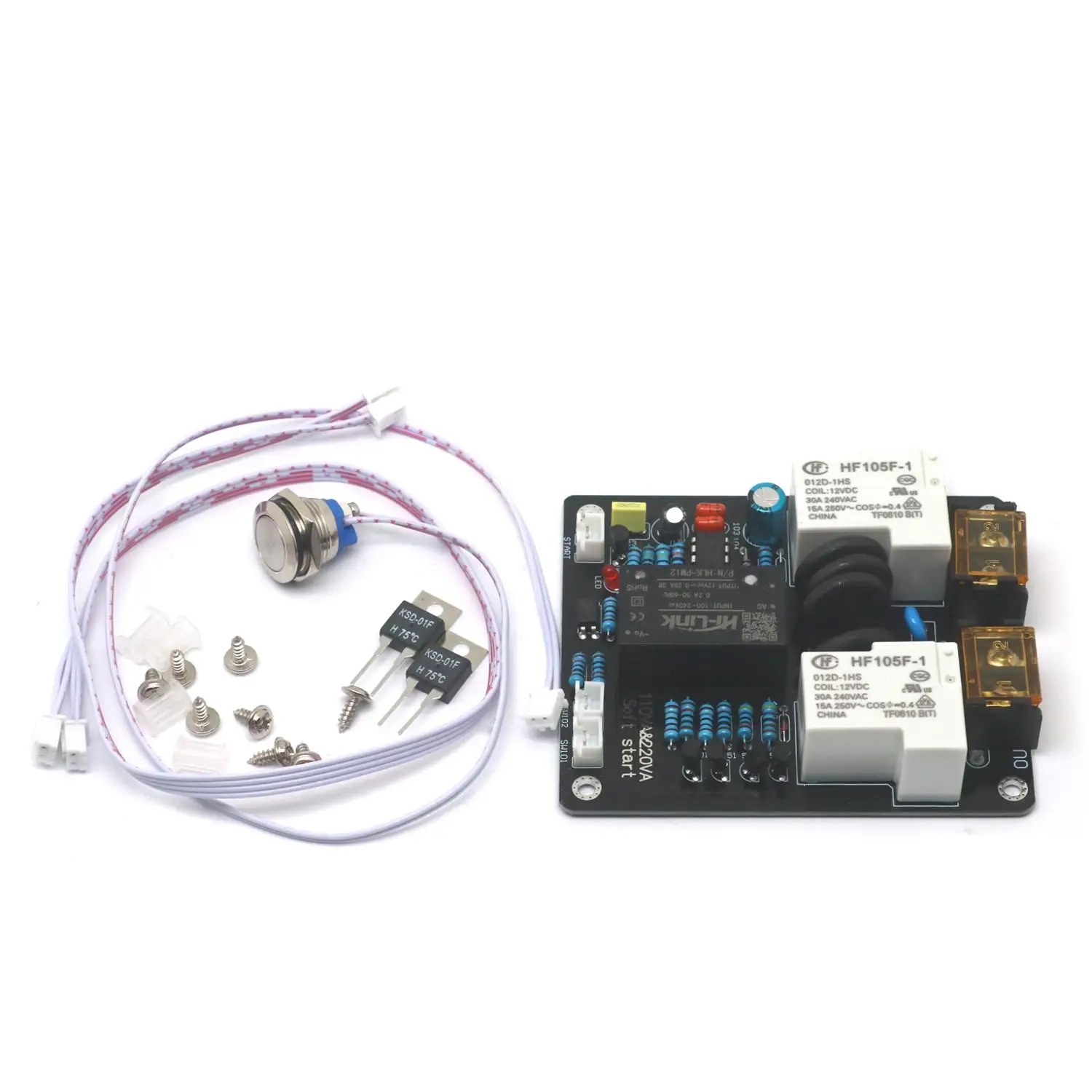 DYKB Soft Start Board 2000W Dual-Temperature Anti-Inrush Current Control Switch Delay Starter AC 110V 220V Class A/B Amplifiers