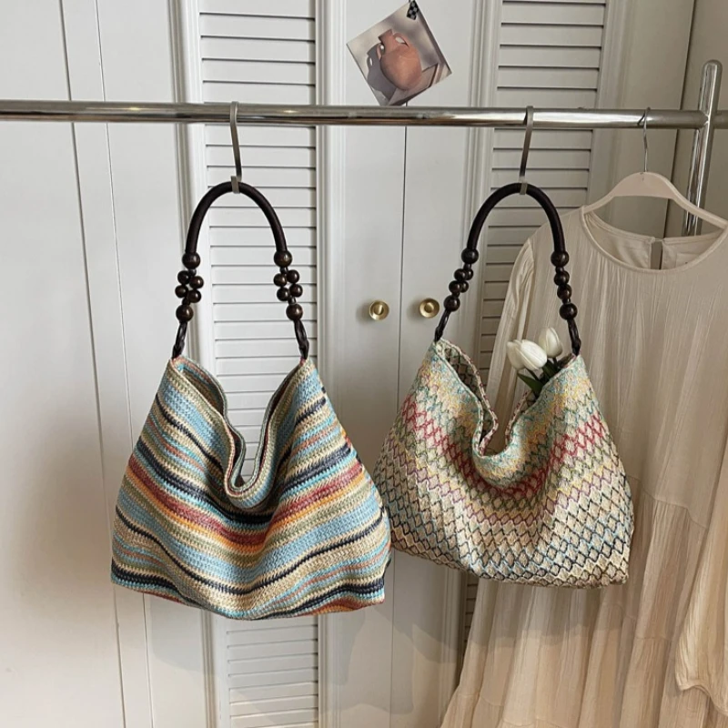 Tas Jinjing Anyaman Jerami Gay - Beach Bag Straw ulasan dan harga