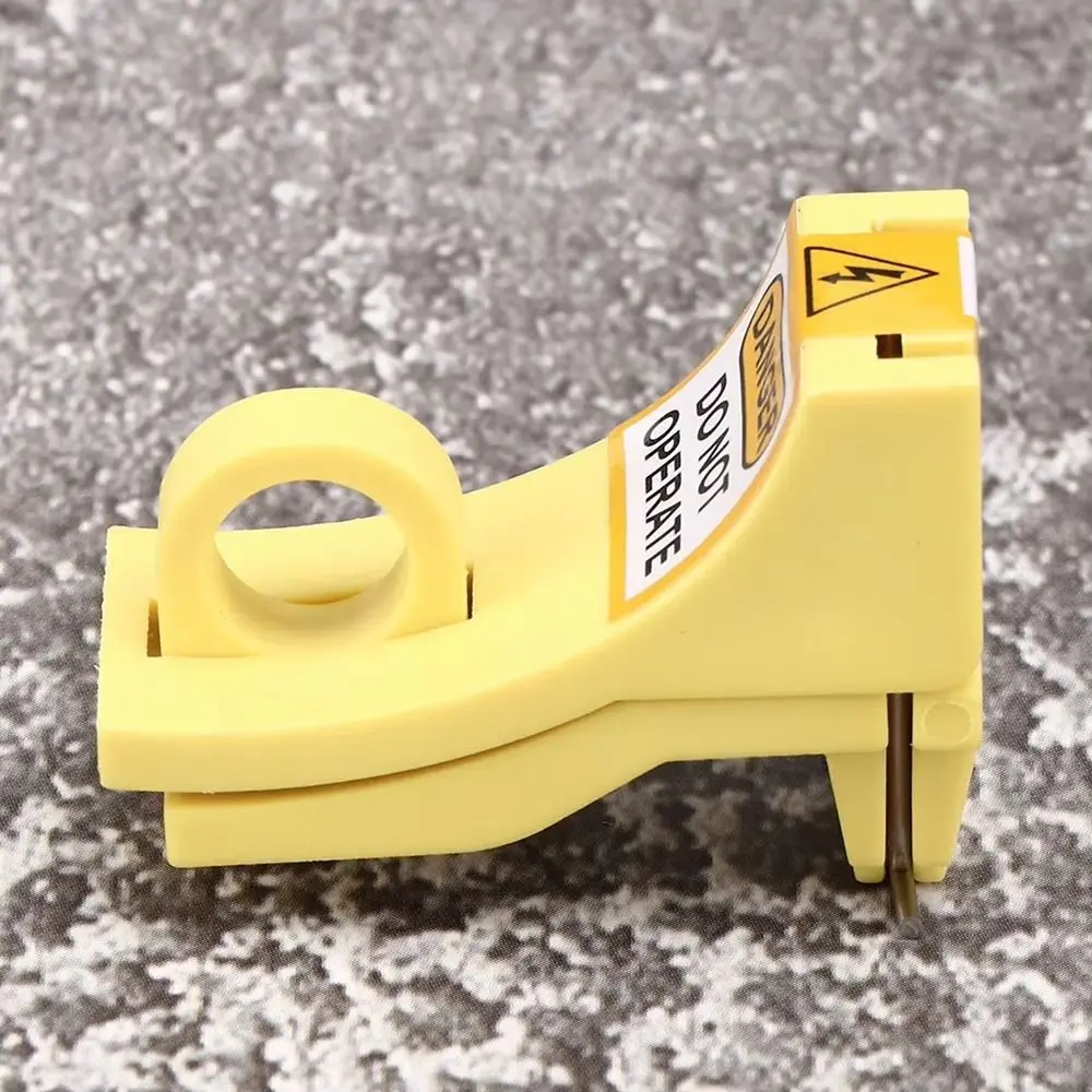 1Pcs Nylon Circuit Breaker Lockout Device Outward Pin Yellow MCB Safety Lockout Device Compact Mechanical Design