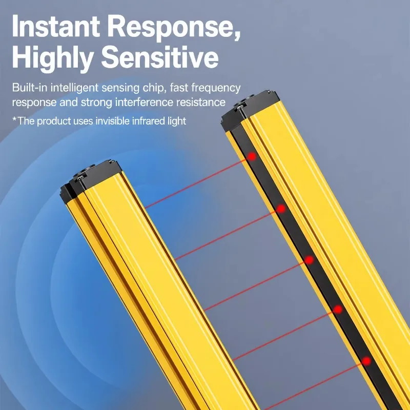 Safety Light Curtain Long Detection Distance 20m Customized Photoelectric Guard for Automatic Production Line Safety Device