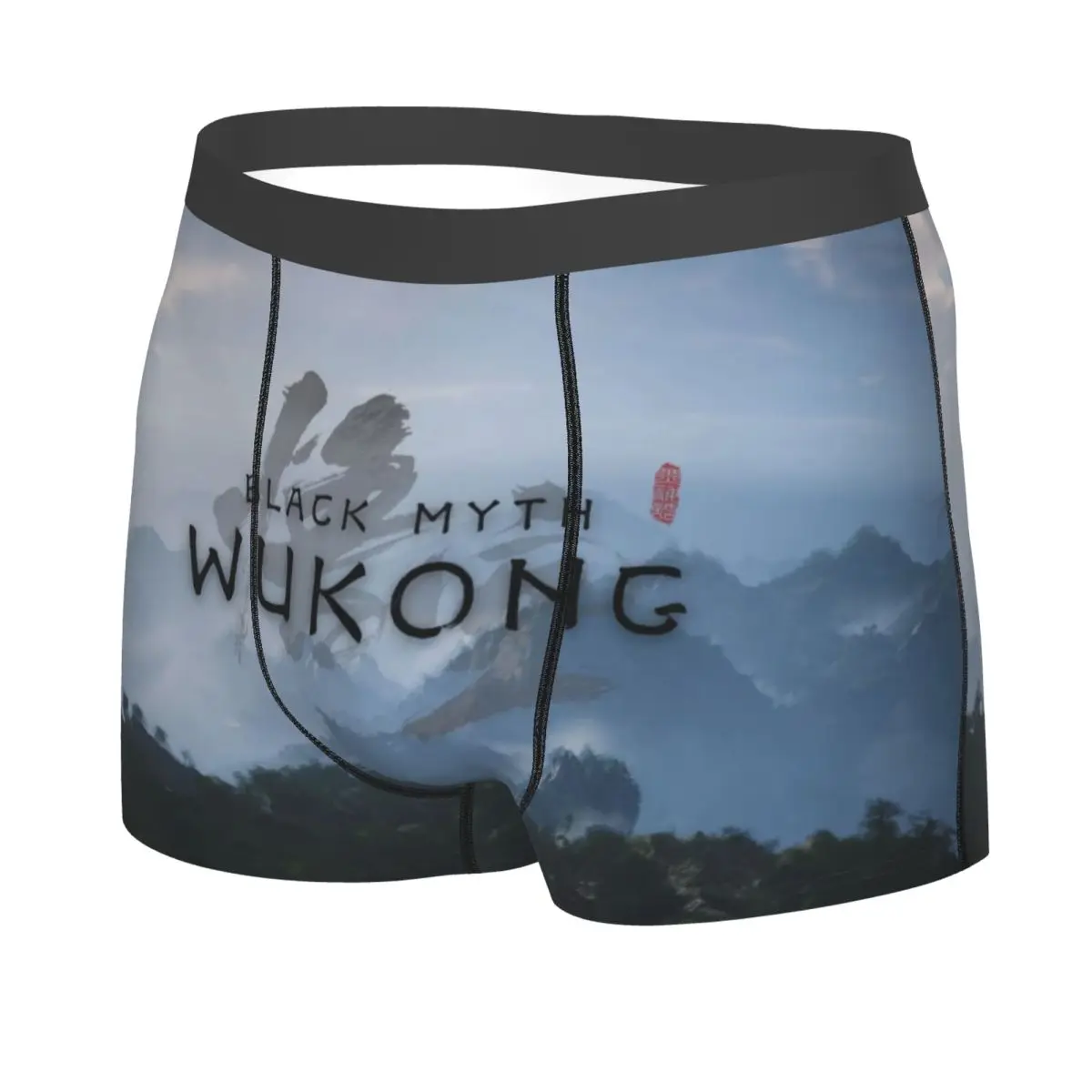 Custom Male Novelty Monkey King Wukong Myth And Folklore Underwear Video Game Lover Boxer Briefs Soft Shorts Panties Underpants