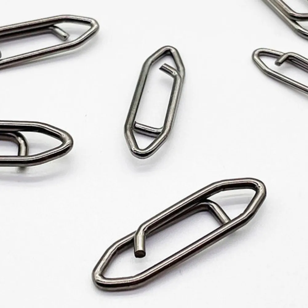 For Varying Fishing Conditions Double Lock Swivel Quick Clip Snap Swivel Fishing Tool High Strength Stainless Steel