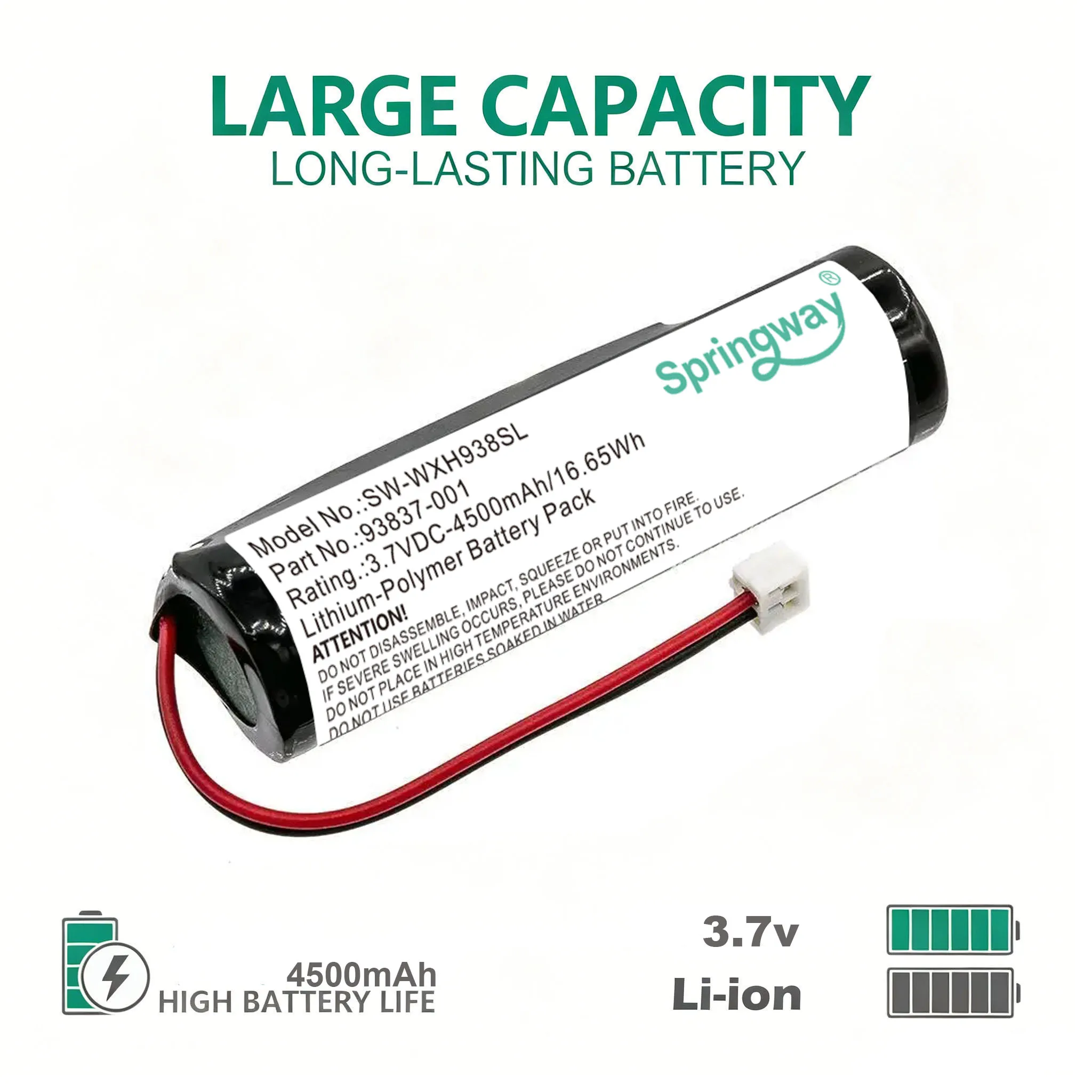 4500mAh 3.7V Replacement Battery For Wahl 8591 8504 1919 8591L 8504L Magic Clipper Designer Senior Cordless