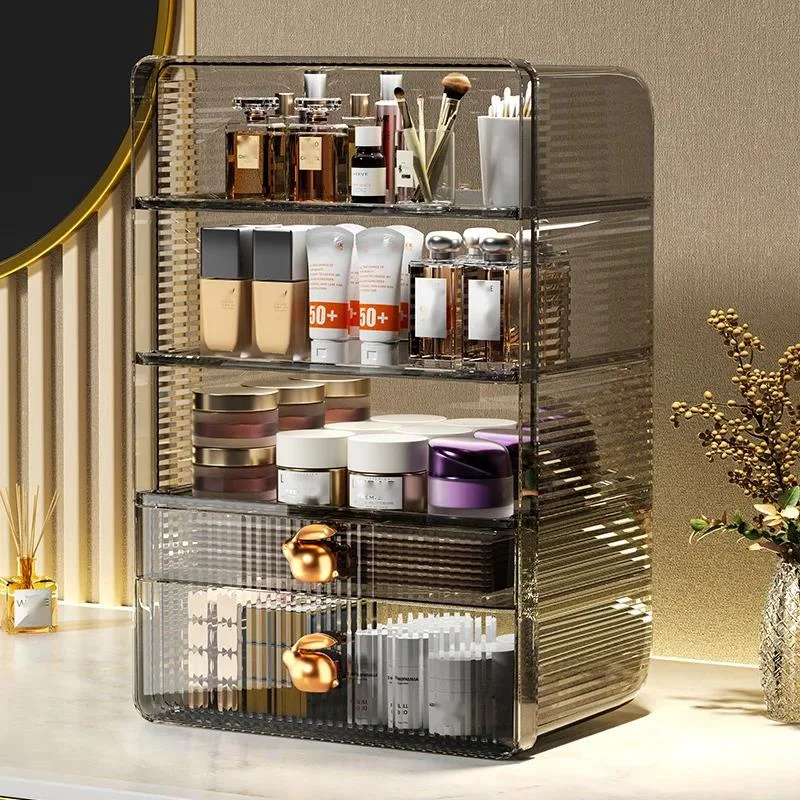 

Drawer Jewelry Makeup Storage Box Plastic Make Up Large Capacity Skincare Cosmetic Storage Box Nail Polish Lipstick Storage Boxs