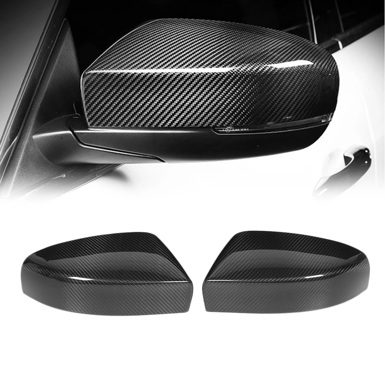 

Mirror Cover UV Resistant Mirror Cap Dry Carbon Fiber Mirror Shell For Maserati Quattroporte Ghibli 2017-2020 Self Adhesive Trim