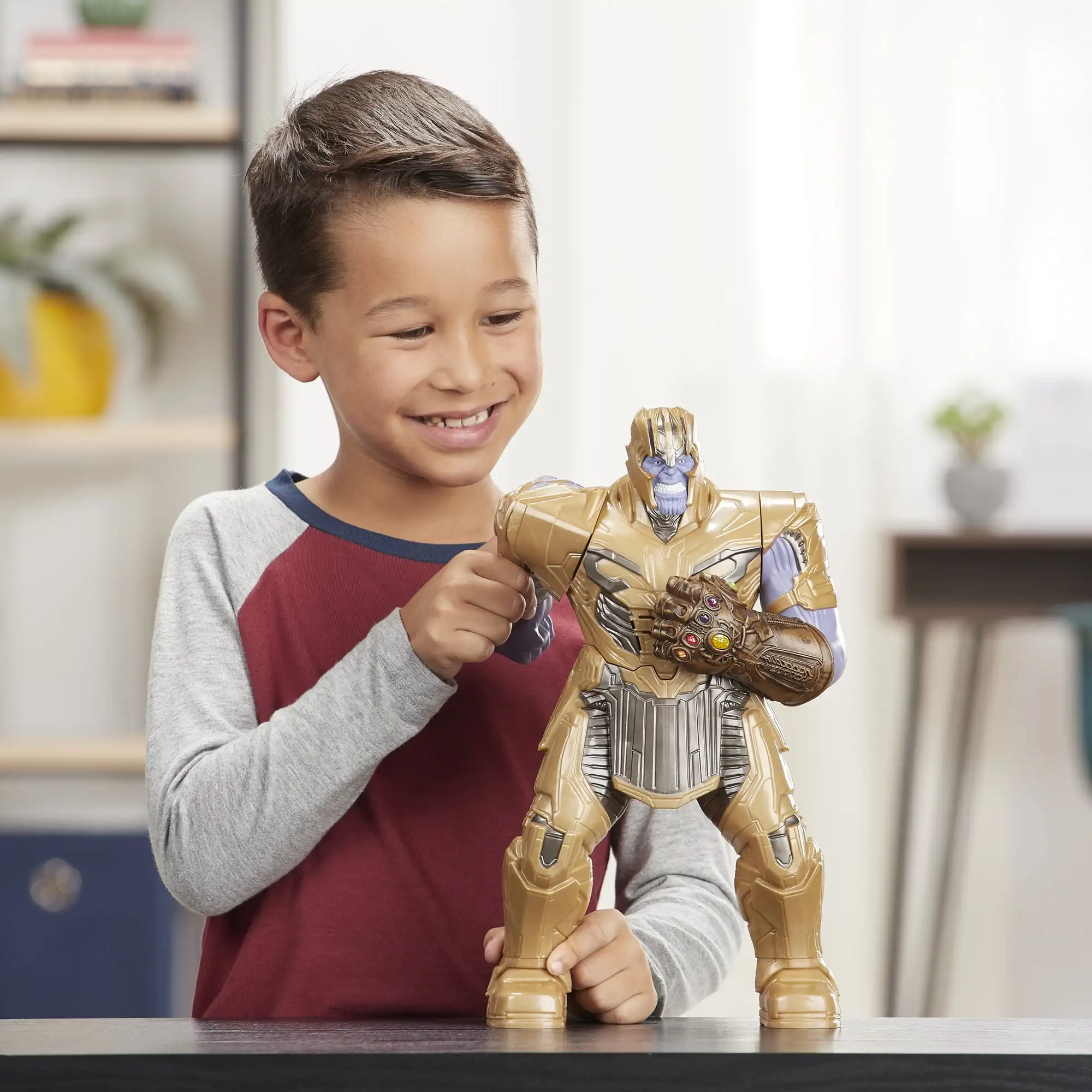 أعجوبة المنتقمون نهاية اللعبة لكمة السلطة الهيكل Thanos عمل اللعب ، نماذج الانارة ، هدايا عيد ميلاد الأولاد ، الإنارة ، 35 #4