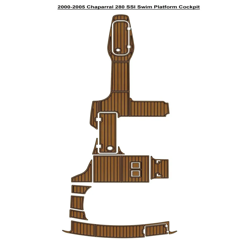 

2000-2005 Chaparral 280 SSI Swim Platform Cockpit Pad Boat EVA Teak Deck Floor Mat SeaDek MarineMat Style Self Adhesive