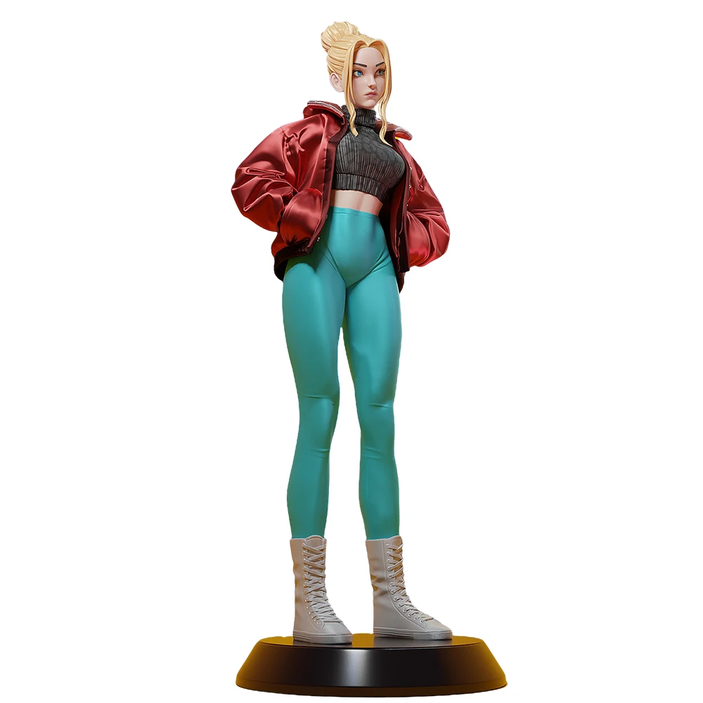 Modern Girl Figure 1:24 Miniature Figure Resin Model Kit Unpainted Plastic Model Kit A773