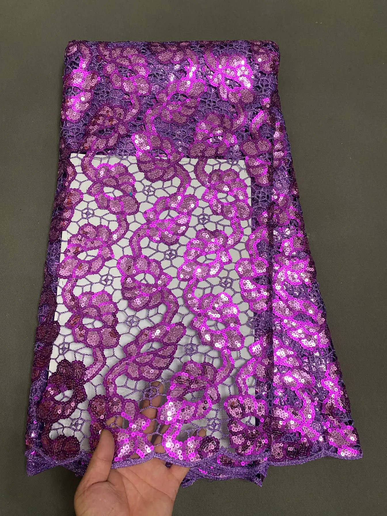 

Luxury African Sequins Beaded Lace Fabric 2025 New High Quality Groom Nigerian Wedding Bridal Embroidery French Tulle Materials
