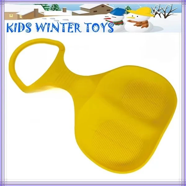 Colorful Plastic Winter Snow Sled Board Portable Downhill Toboggans Outdoor Sports Sliding Sledges Toys for Kids Children Gift