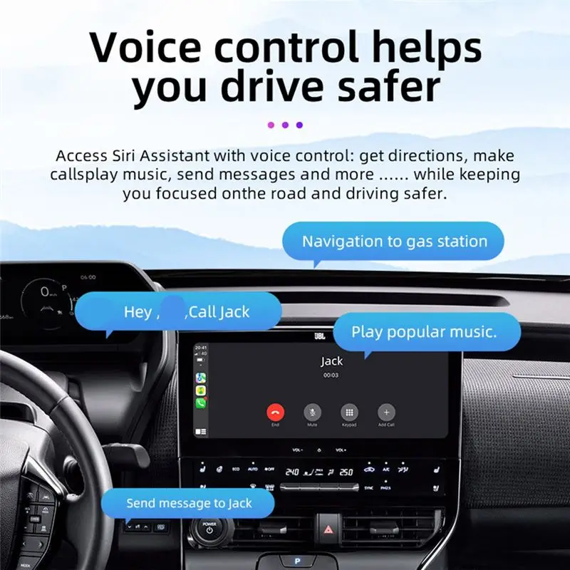 A31T 2 in 1 Carplay Adapter Android Auto Wired to Wireless Plug & Play USB Dongle Type C for VW for Benz for Kia