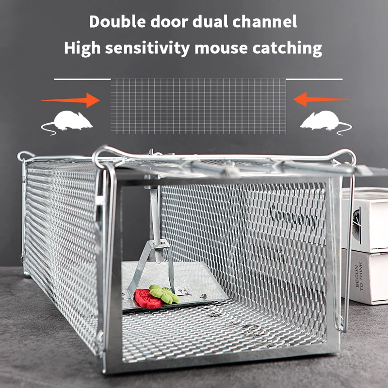 Automatic Mouse Trap Cage Rat Catcher Live Humane Cage Trap Home Rodent Control Device Effective Humane Mouse Catching Cage