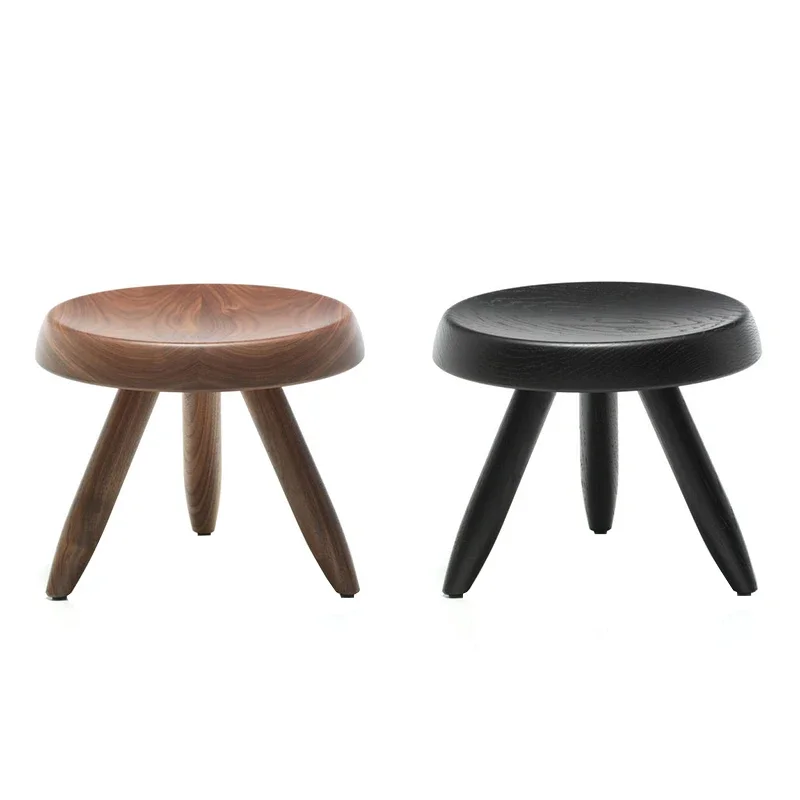 stool chair modern round ottoman stool charlotte perriand tabouret meribel stool