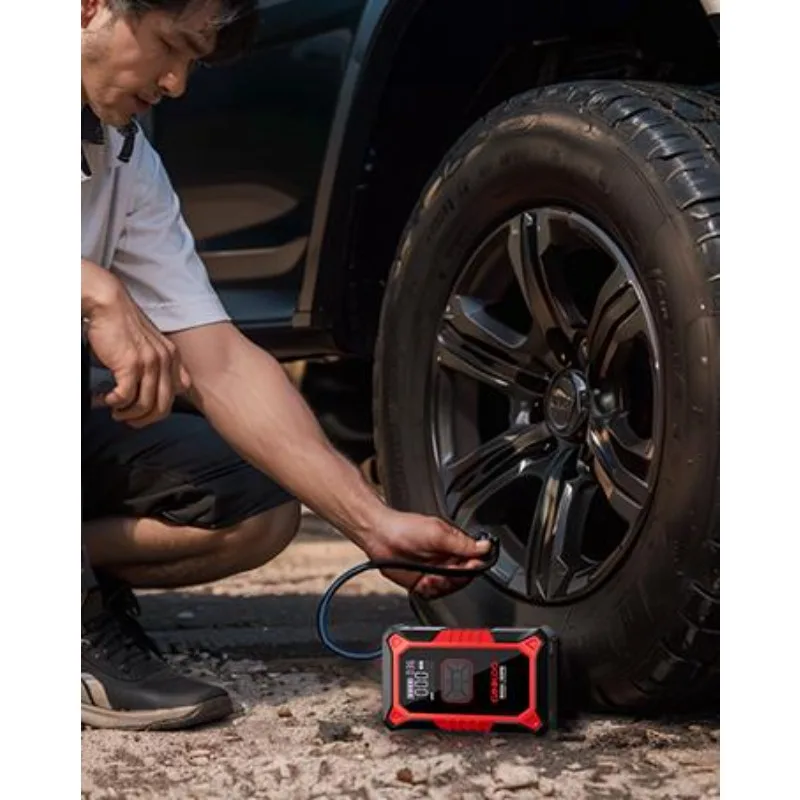 GOOLOO A3 Portable Car Jump Starter with Air Compressor, 3000A Car Battery Jump Starter (9.0 Gas/6.5L Diesel)