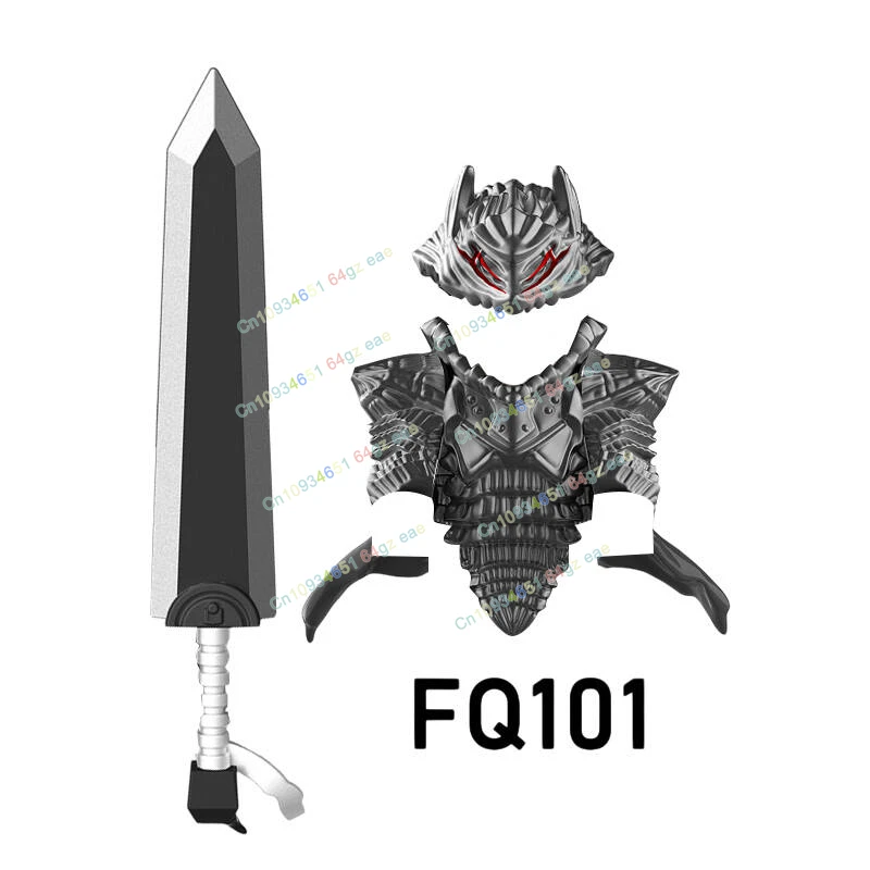 Anime Sword Accessories Armor MOC GP103 Comic Action Figures Building Blocks Dolls Collection Models Kids for Toys Gifts