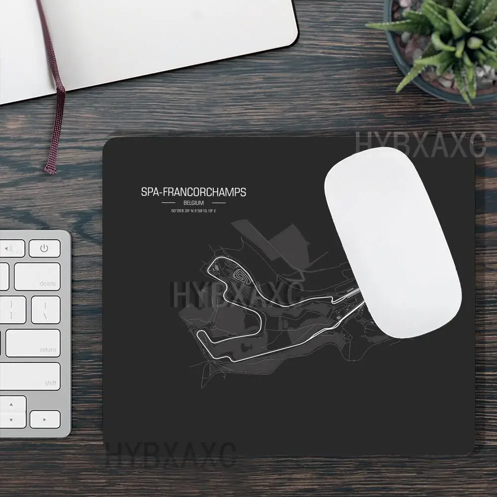 HYBXAXC Racing car track Small Mouse Pad New Office Carpet Gaming Mousepad Non-Slip Rubber Laptop Computer Accessories Desk Mat