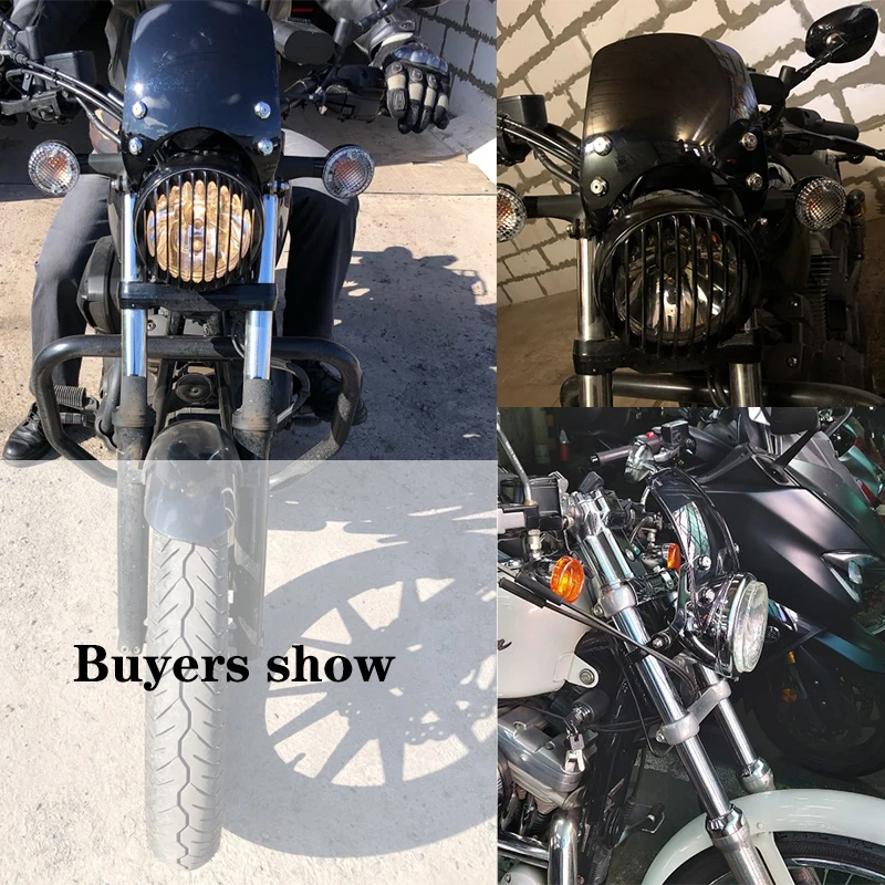 For Indian Scout 2015 2016 2017 2018 2019 2020 Scout Sixty/Scout Bobber Aluminum Wind Deflector Windshield Windscreen 39mm-41mm
