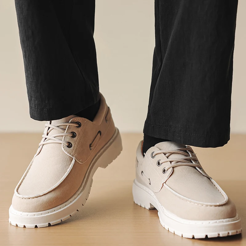 Men's Slip-On Loafers Men's New Spring Business Casual Shoes Slip-On Soft-Soled British-Style Men's Shoes Lightweight Durable