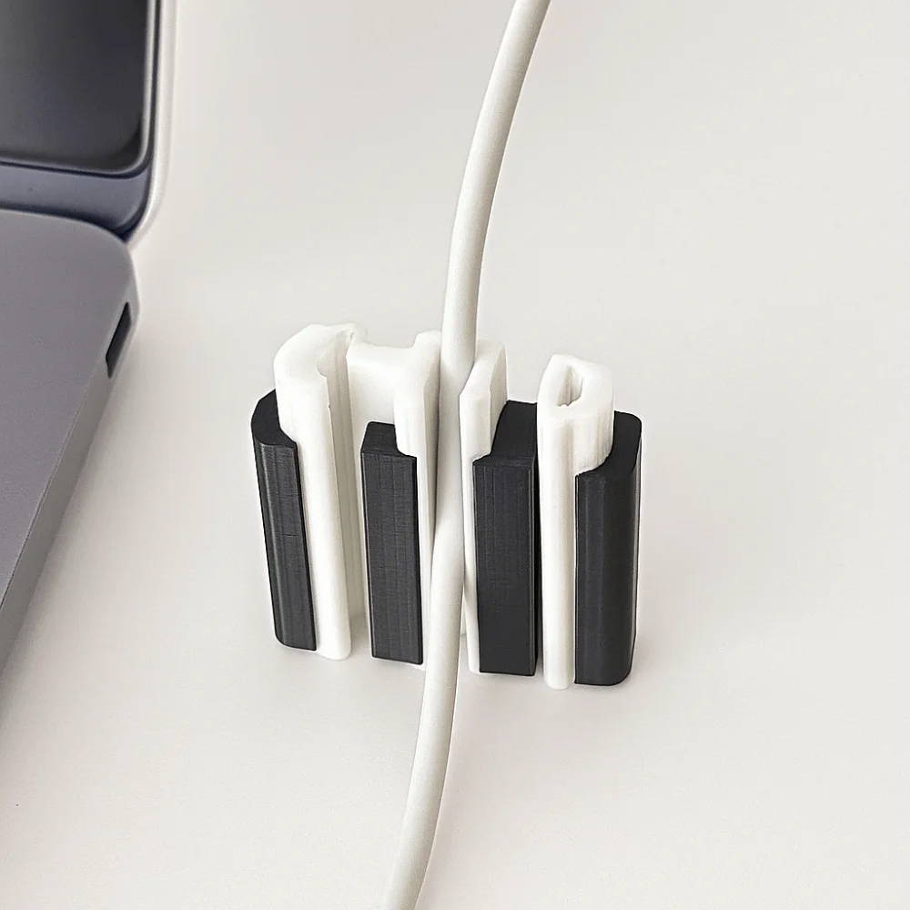 Plastic Cable Management Holder Storage Compact Desktop Cable Organizer Multifunctional Lightweight Desktop Cable Manager