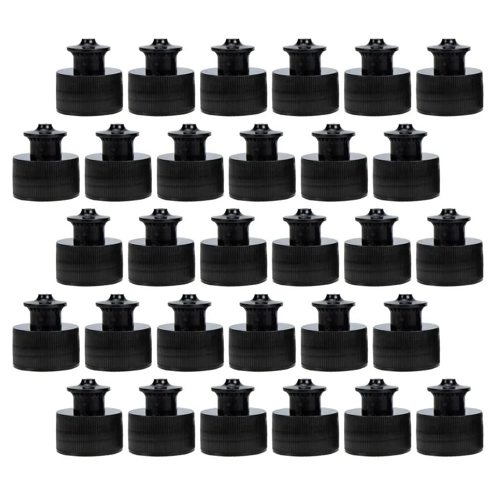 

30pcs Reusable Sports Water Push Pull Replacement Lids Portable Leak-Proof Caps Travel Exercise Replacement Caps For Plastic