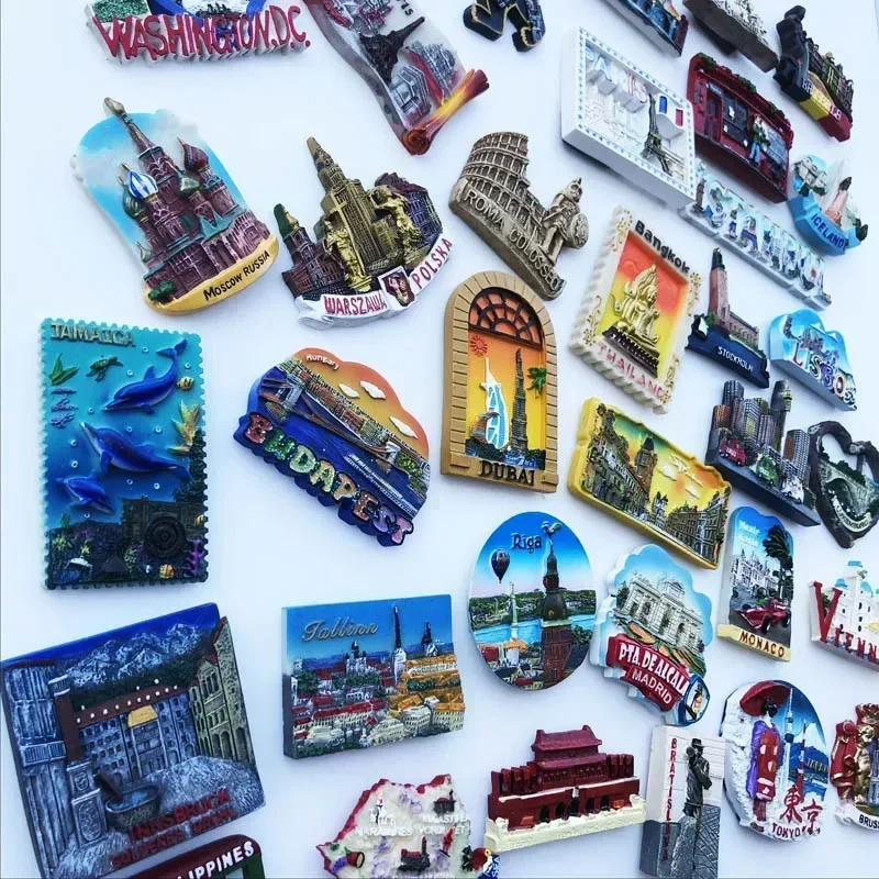 Fridge Magnets World Tourist  Souvenir Tallinn Estonia Riga Latvia Helsinki Finland Stockholm Dublin Dubai Romania Tokyo Japan