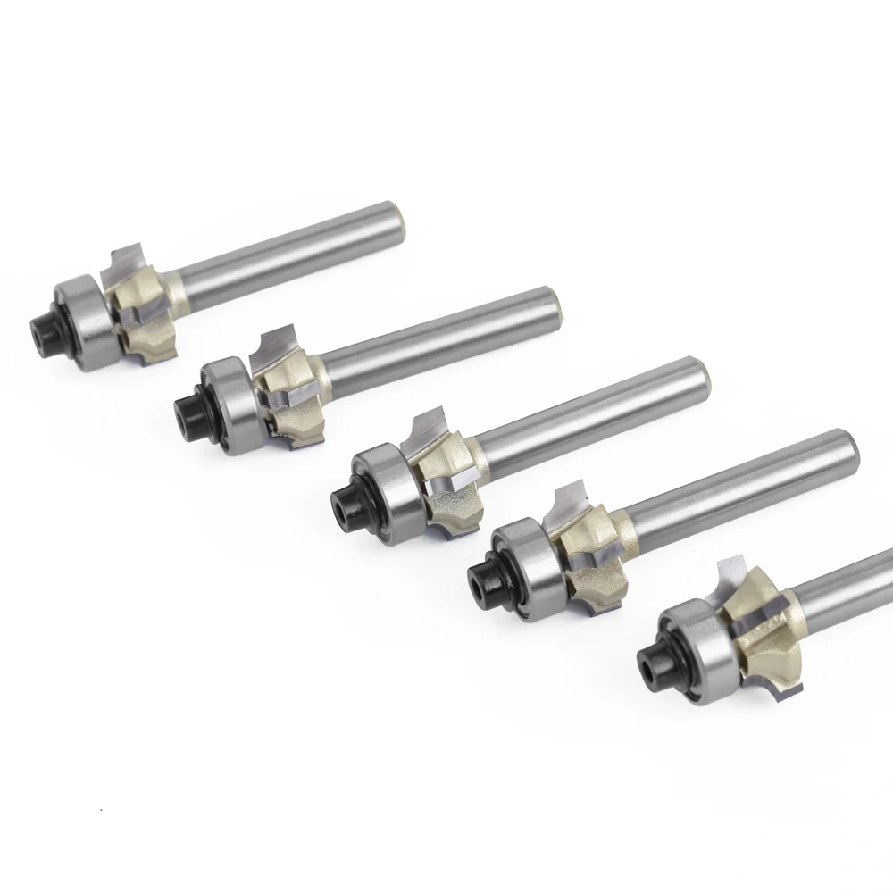 LAVIE-CNC Router Bit para Corte de Borda e Carpintaria, Clássico Cutter Bit, 1PC, 6mm, 1/4 Shank, Z4, R1, R2, R3