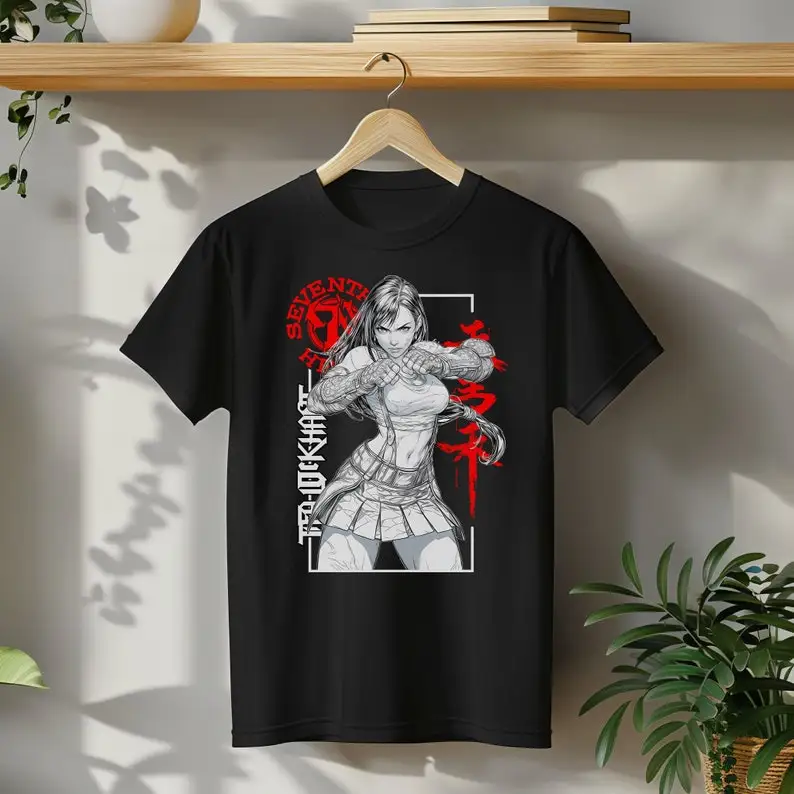 

FINAL FANTASY 7 Tifa Lockhart Anime T Shirt Tifa Gifts for Gamers Stylish Japanese Shirt Final Fantasy