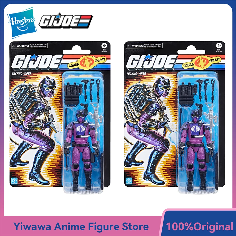 

Оригинальный НОВЫЙ набор Hasbro G.I. Коллекционная серия Joe: Ретро-фигурка солдата Techno-Viper 15 см, модель игрушки