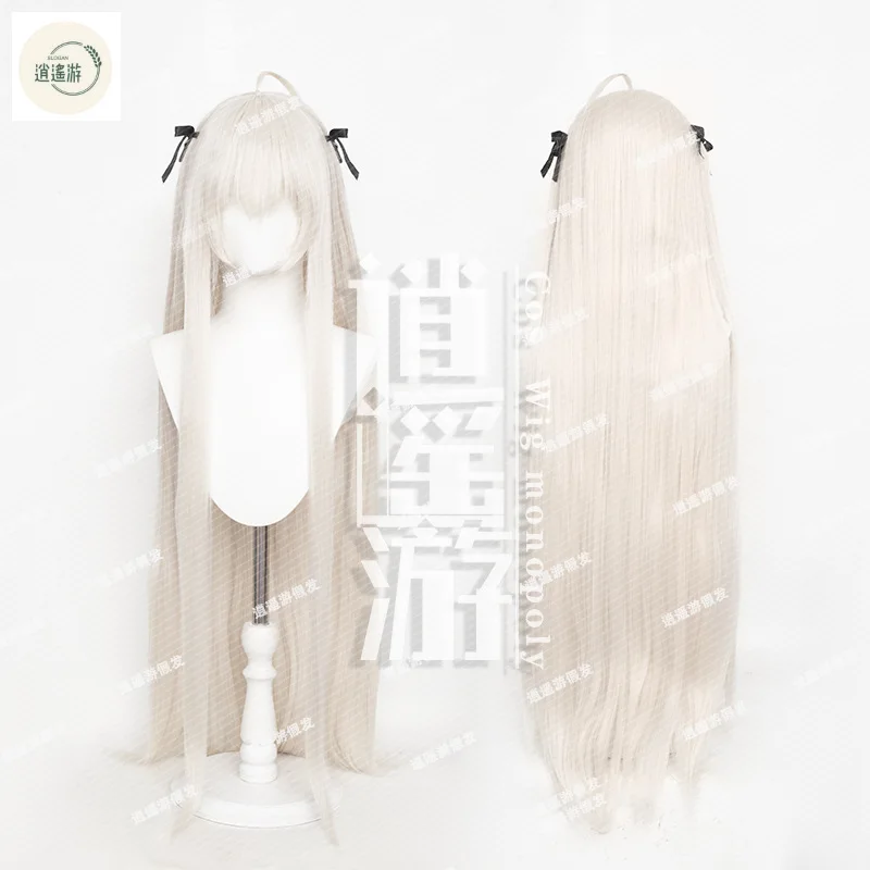 Anime yosuga no sora kasugano sora cosplay wig120cm leite cinza longo resistente ao calor cabelo sintético festa de halloween cosplay perucas