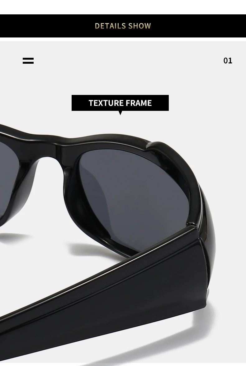 Kenbo Y2k Neue Punk Sport Sonnenbrille Für Männer Frauen Luxus Designer Sonnenbrille Männer Mode Vintage Shades Photochrome Brillen – Detail 11