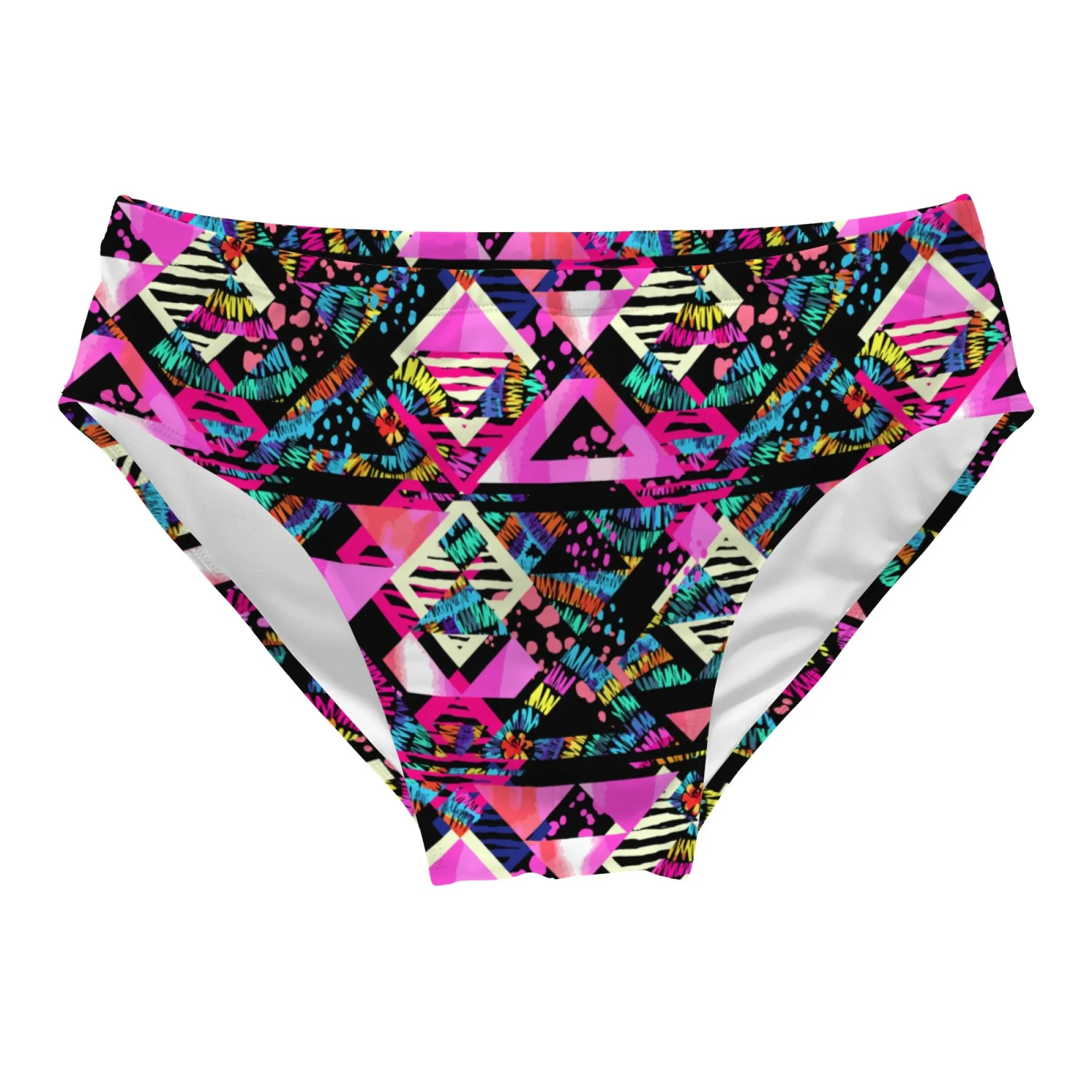 Retro Ethnic Geometric Men's Swimming Trunks Sexy Bikinis Stretch Comfortable Men's Briefs Swimwear Casual Beach Surf Shorts