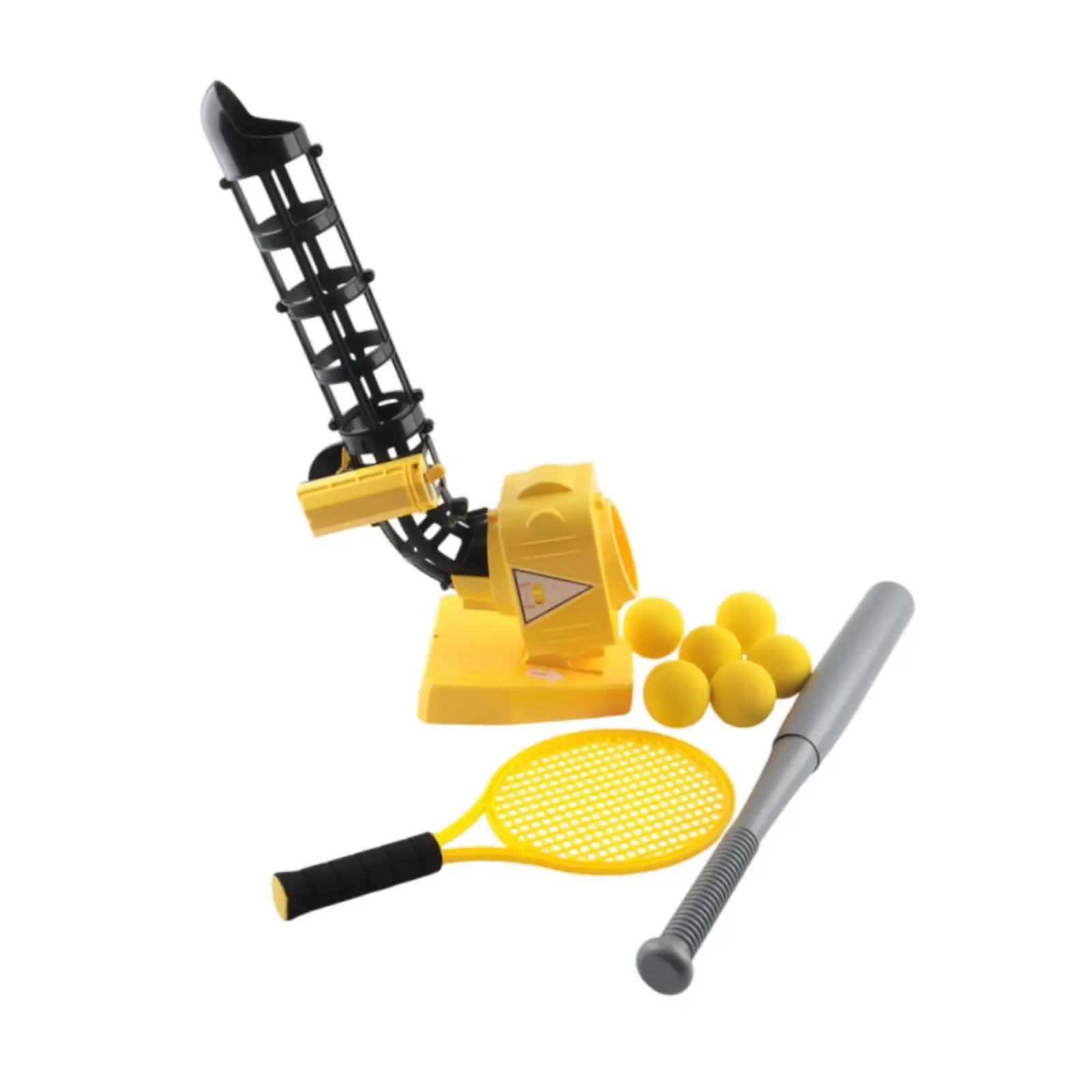Automatic Baseball Pitching Machine Outdoor Toy Set for Age 4+ Girls Boys