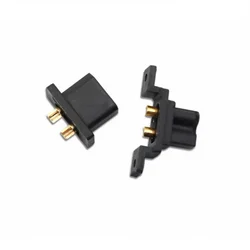 1PCS XT30G-M/F Male Female Panel Mount Connector 30A High Current Fixed Base XT30U Compatible Aviation Plug
