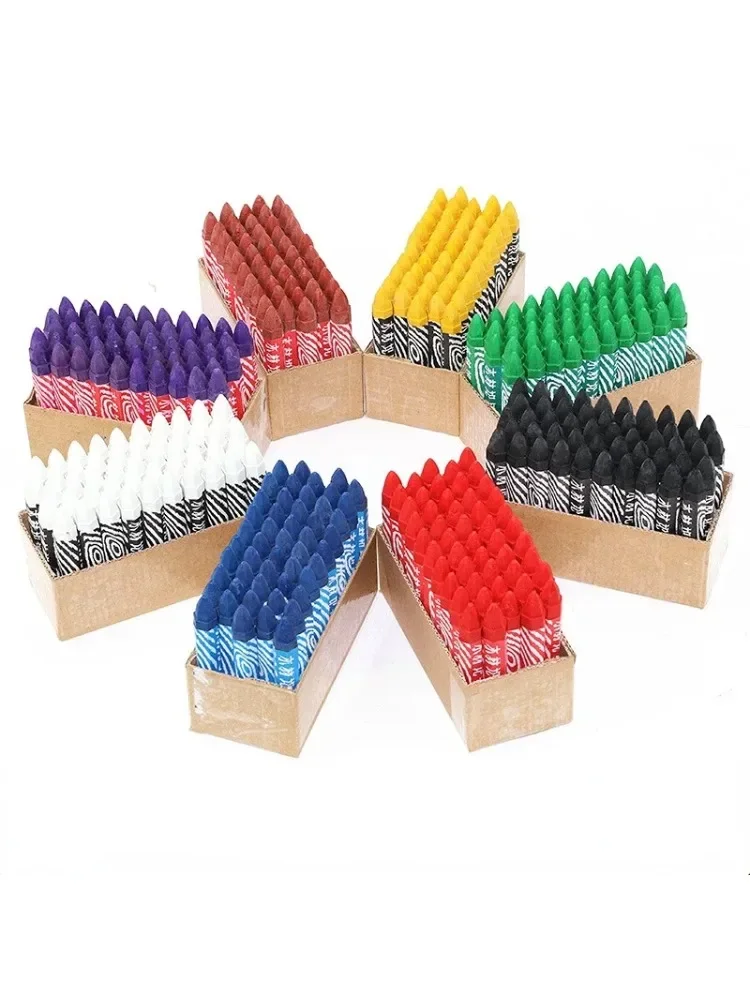 5pcs Woodworking Big Head Crayon Multi-functional Non-dirty Hand Multi-color Writing Mark Stone Wall Pen Art Stationery