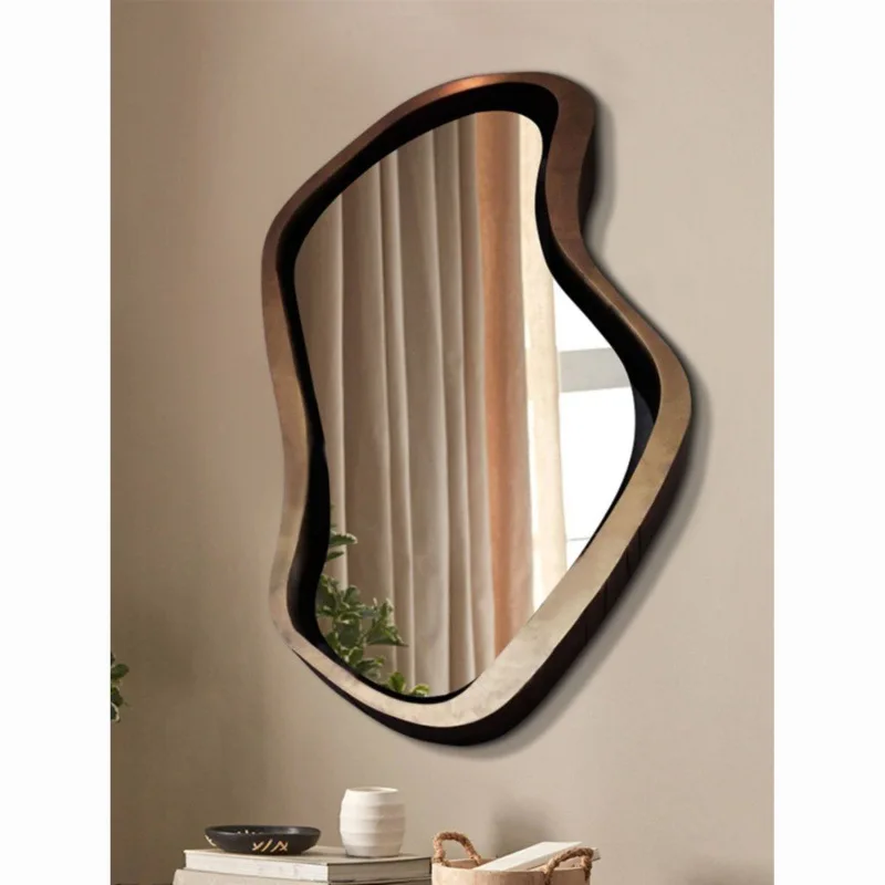 

Nordic irregular vanity mirror light luxury wall-mounted art decorative mirror Internet celebrity special-shaped