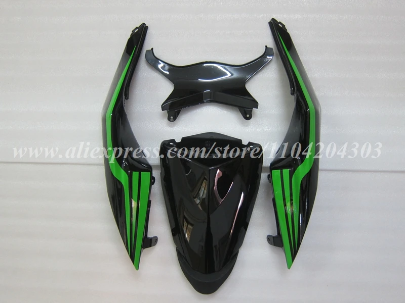 ABS 오토바이 페어링 키트, 가와사키 ZX-6R 636 2009 2010 2011 2012 09 10 11 12 차체 세트에 적합, 블랙 그린, 4 가지 선물, 신제품